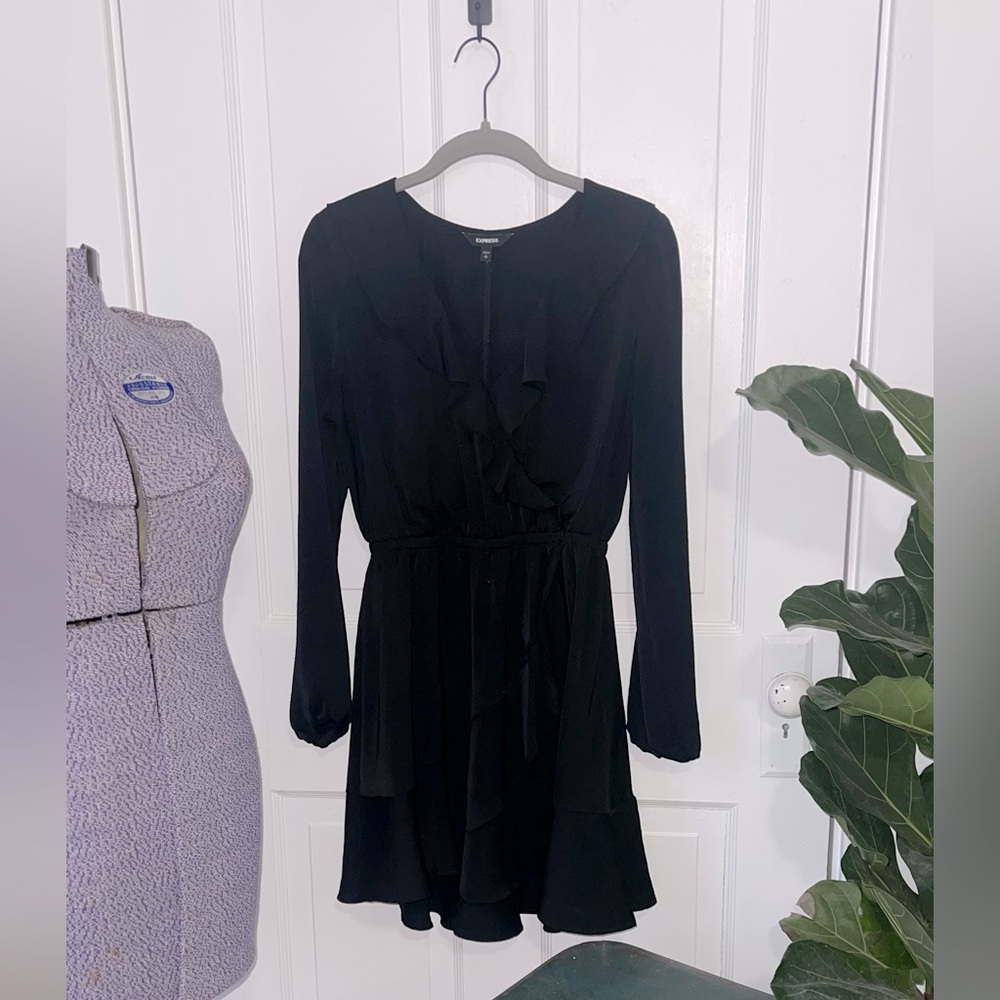 Black Satin Express Dress